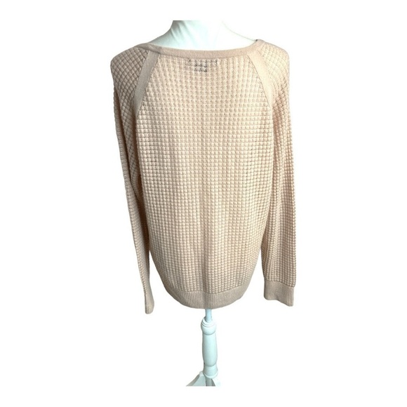 Vince Waffle-knit Pull Over Cashmere Blend Sweater - Picture 7 of 14